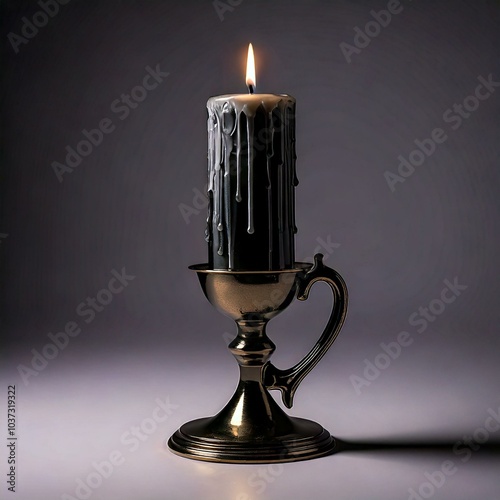 candle in the candlestick photo