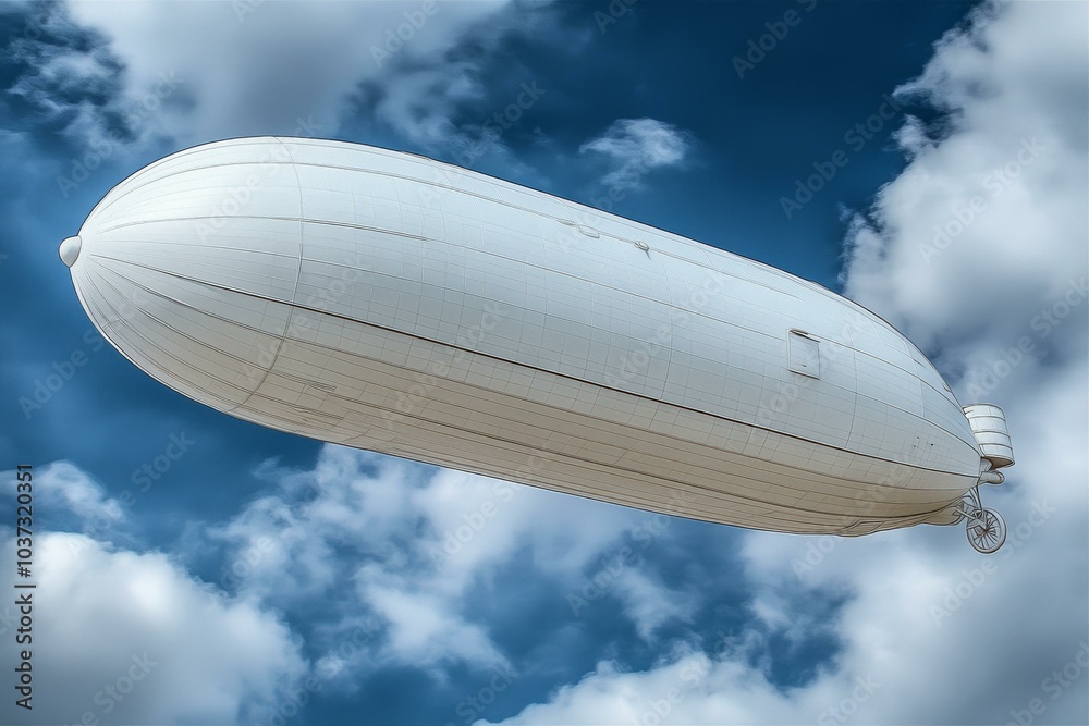 Obraz premium Hot Air Balloon Flying in the Sky, Travel and Adventure