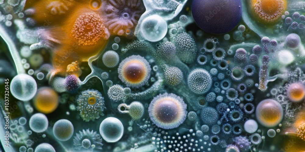 Detailed Close-Up Reveals the Complex Tapestry of Microbial Life in a Petri Dish Detailed Close-Up Reveals the Complex Tapestry of Microbial Life in a Petri Dish