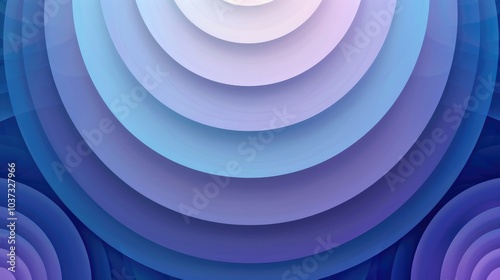 The abstract picture of the blue circle round curve shape with multiple circular wave, the abstract shape is the form that does not represent the specific recognizable object from real world. AIG51.