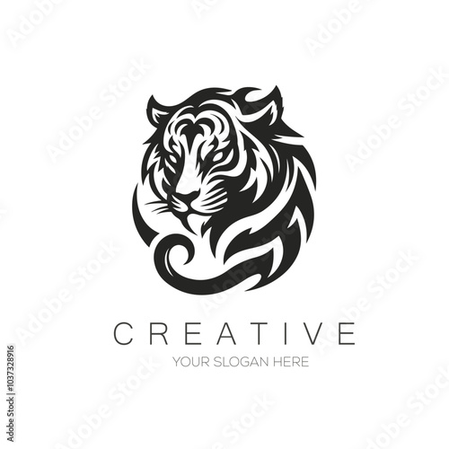 Tiger logo Design emblem vector illustration