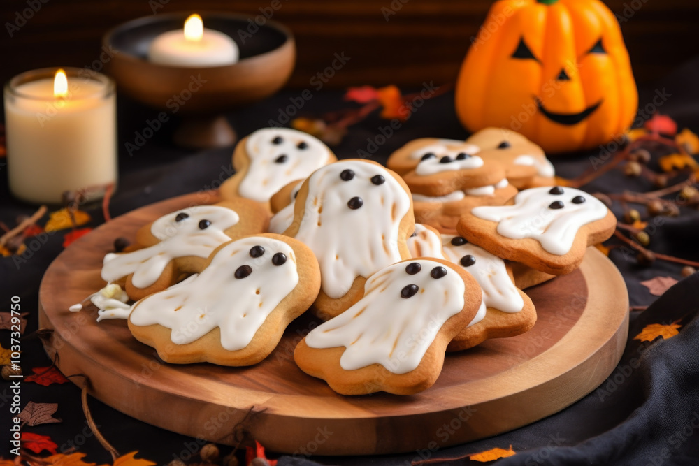 Cute Ghost Cookies Halloween Cute Ghost Cookies Halloween