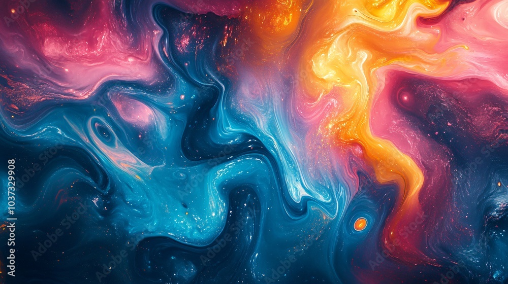 fluid art background with colorful oil paint fluid art background with colorful oil paint