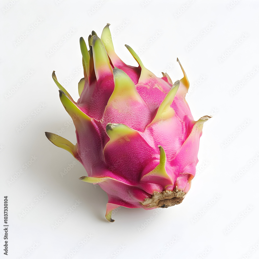 dragon fruit isolated on white background 