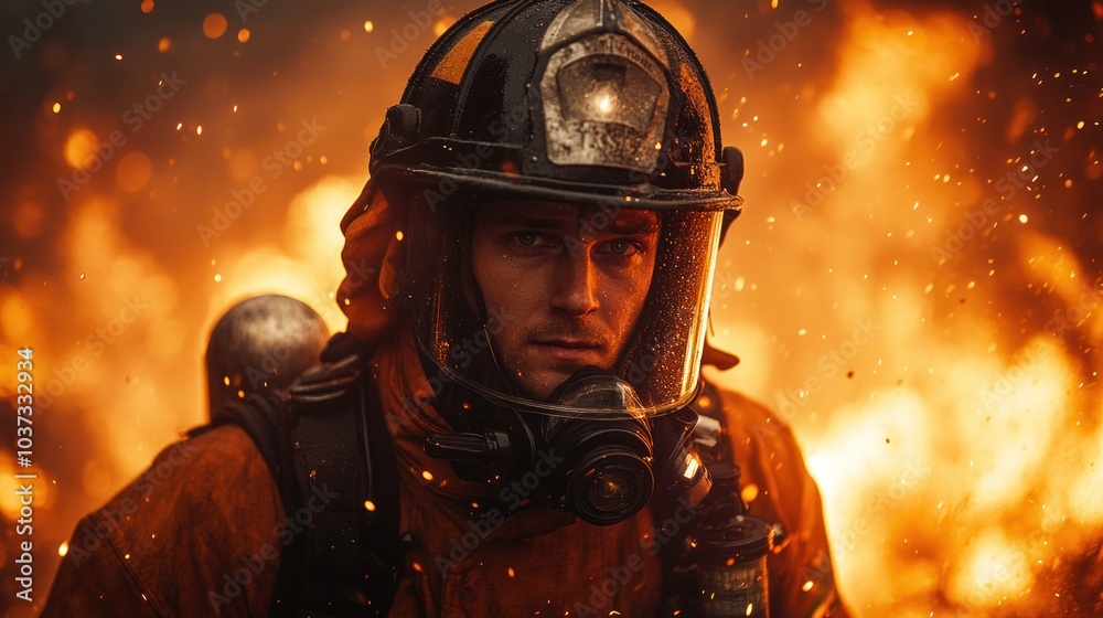 Firefighter in Action Firefighter in Action