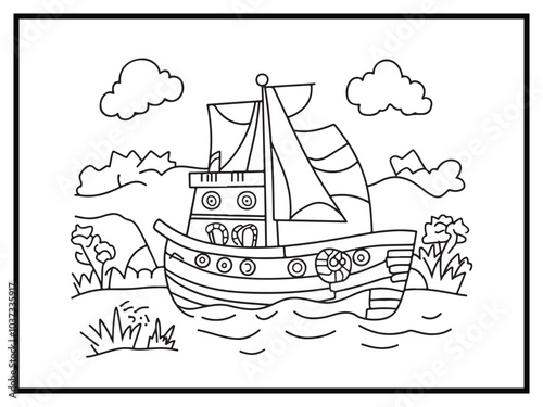 coloring pages cute transportation kids funny