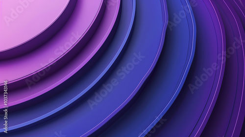 Abstract abstract purple background with gradient, blue and purple rings, simple shapes