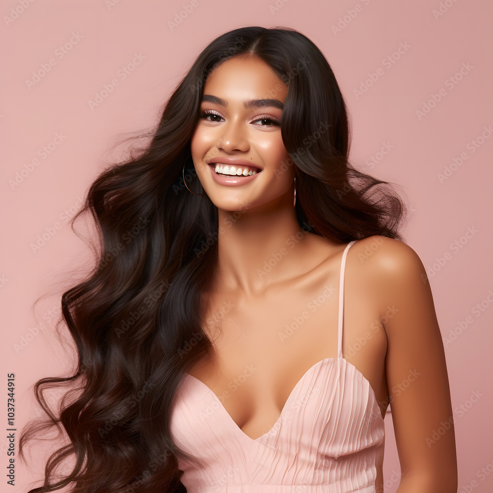beautiful, model, extra long, wavy, hair, beautiful face, smiling, posing, studio, neutral background, elegance, confidence, radiant, joyful, fashion, portrait, beauty, vibrant, expression, personalit beautiful, model, extra long, wavy, hair, beautiful face, smiling, posing, studio, neutral background, elegance, confidence, radiant, joyful, fashion, portrait, beauty, vibrant, expression, personalit