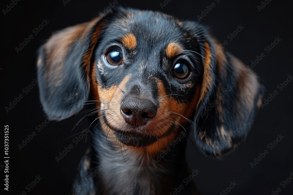 Dog and stethoscope isolated on black background. Little dog on reception at veterinary doctor. Generative AI Dog and stethoscope isolated on black background. Little dog on reception at veterinary doctor. Generative AI