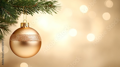 A delicate glass Christmas ornament adorned with gold trim and a joyful Santa Claus in his sleigh on a festive white tree