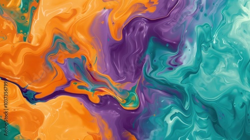 Abstract Swirling Colors