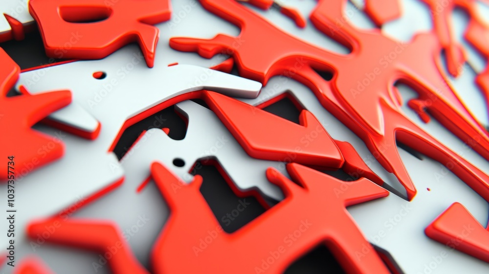 Abstract background with red and white geometric shapes, creating a dynamic and modern design. Abstract background with red and white geometric shapes, creating a dynamic and modern design.