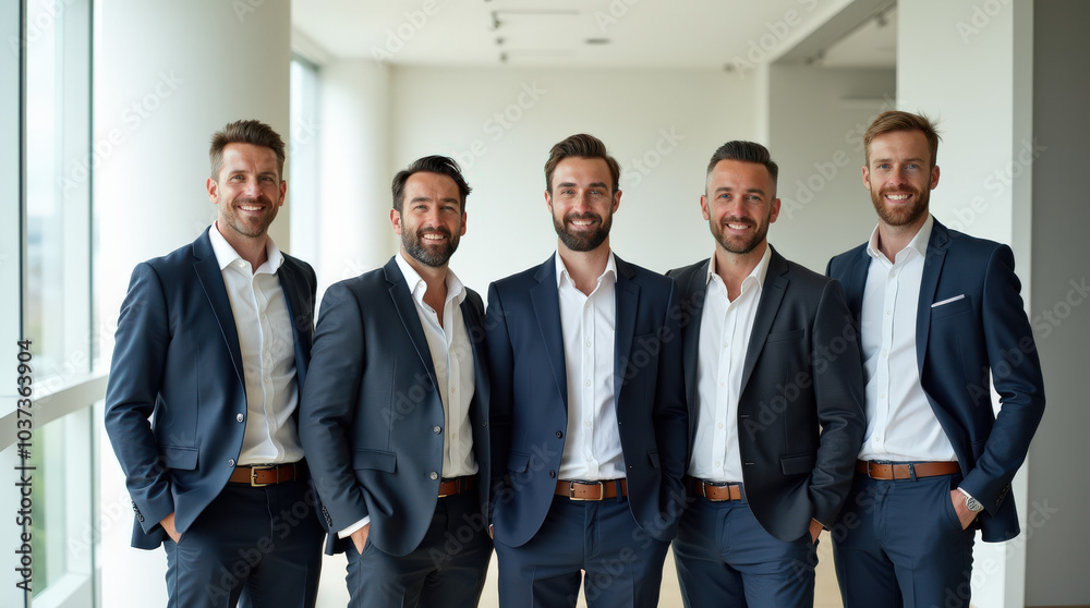 Diverse Group of Professional Business Team in Bright Office Environment - Leadership, Teamwork, and Collaboration Diverse Group of Professional Business Team in Bright Office Environment - Leadership, Teamwork, and Collaboration