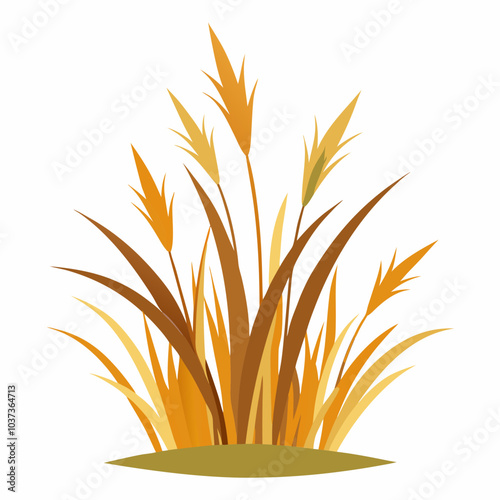 Dry grass vector illustration