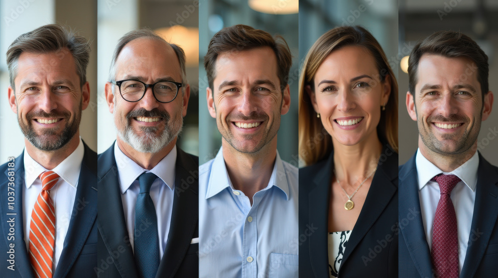 Professional Business Team Portraits: Leadership and Teamwork in a Modern Corporate Setting, Professional Headshots Imagery Professional Business Team Portraits: Leadership and Teamwork in a Modern Corporate Setting, Professional Headshots Imagery