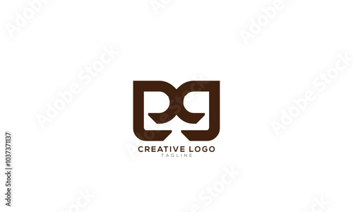 PXG GG Abstract initial monogram letter alphabet logo design