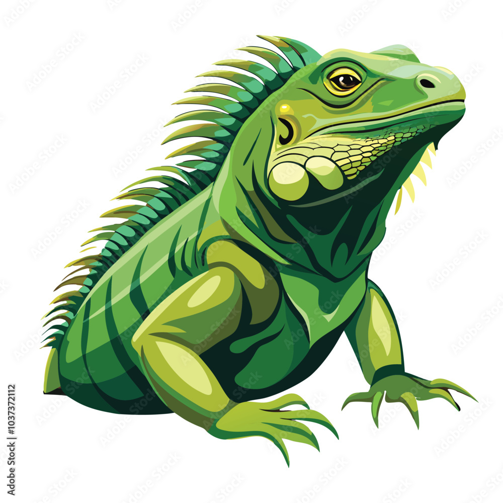 Obraz premium green iguana