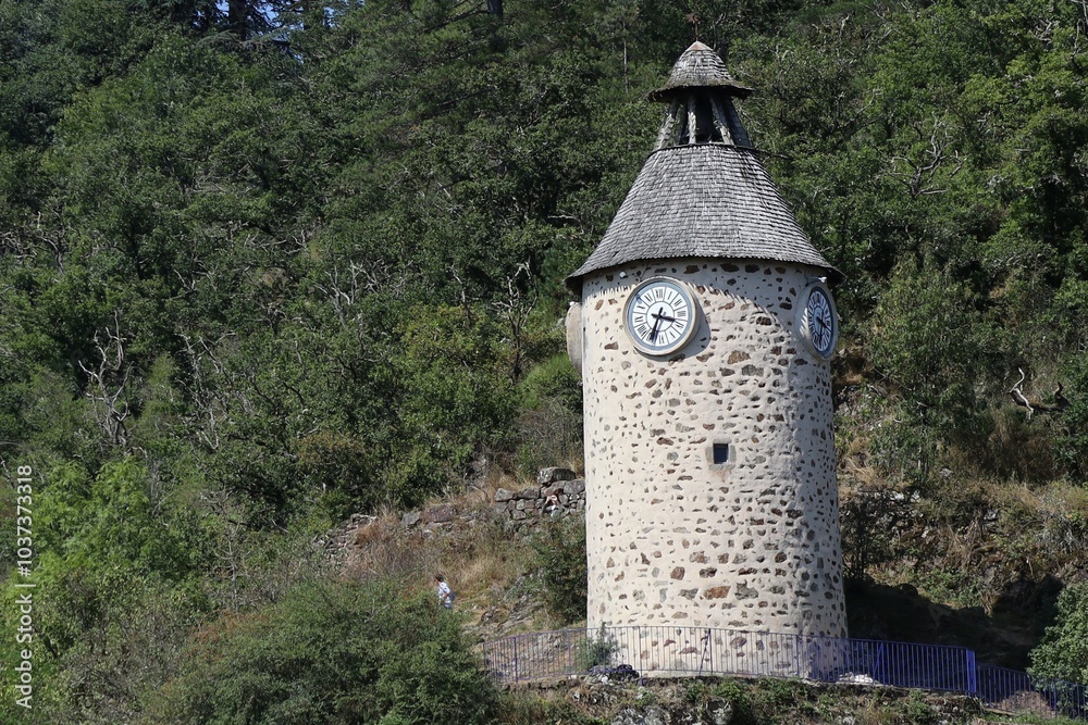 Φωτογραφία Tour de l'horloge, ville de Aubusson, département de la Creuse, France