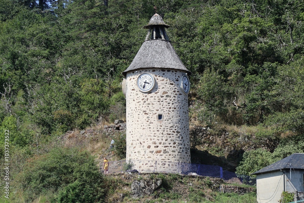 Φωτογραφία Tour de l'horloge, ville de Aubusson, département de la Creuse, France