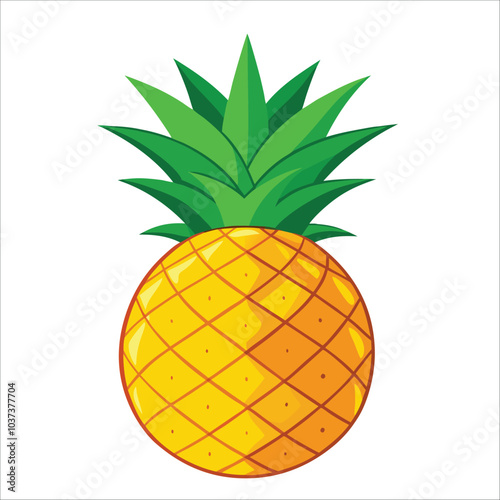 vector illustration of pineapple