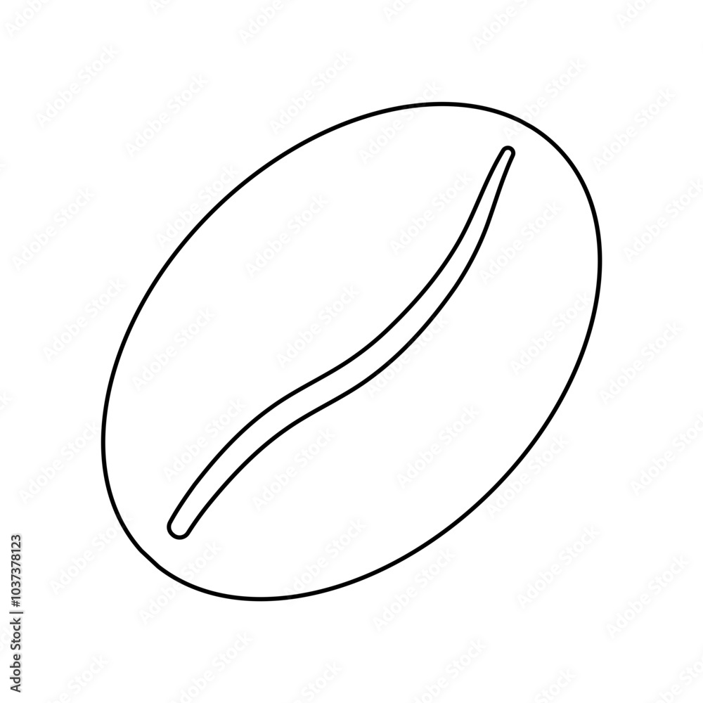 Coffe Bean Icon, Simple Icon Vector Design, best used for presentation, application, web and banner