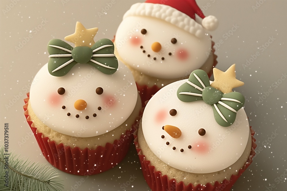 Christmas themed cupcakes Christmas themed cupcakes
