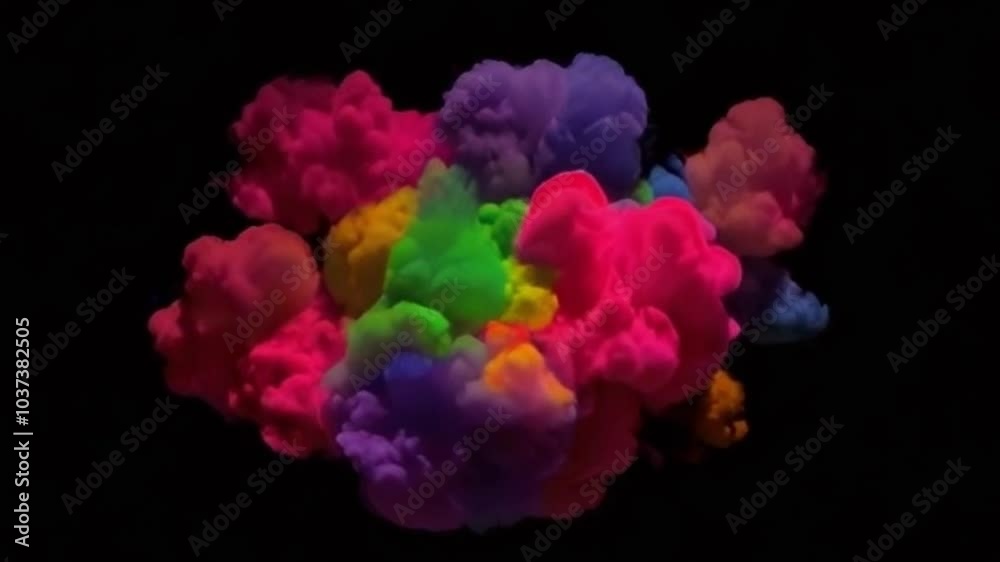 Abstract Colorful Cloud Animation Seamless 4K Video Background with Dynamic Vibrant Clouds Abstract Colorful Cloud Animation Seamless 4K Video Background with Dynamic Vibrant Clouds