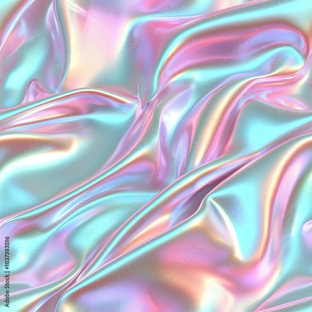 Colorful iridescent fabric texture in soft pastel shades, creating a vibrant and dynamic abstract background, Seamless or tile pattern. Colorful iridescent fabric texture in soft pastel shades, creating a vibrant and dynamic abstract background, Seamless or tile pattern.