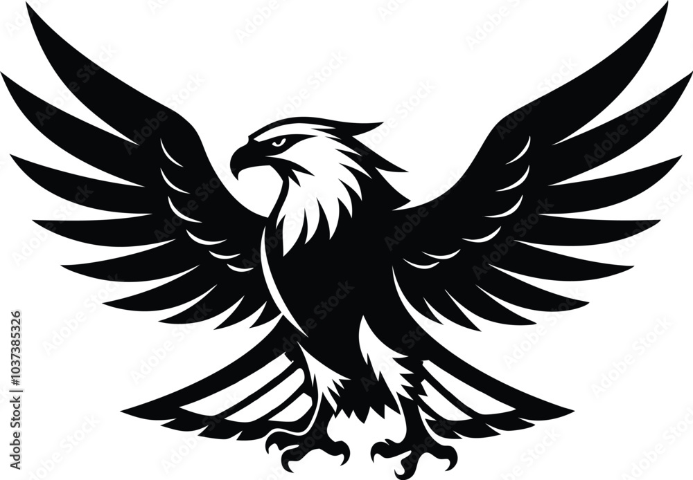 hand-drawn eagle silhouette, minimalist American eagle outline, majestic eagle silhouette, flying eagle silhouette vector illustration hand-drawn eagle silhouette, minimalist American eagle outline, majestic eagle silhouette, flying eagle silhouette vector illustration