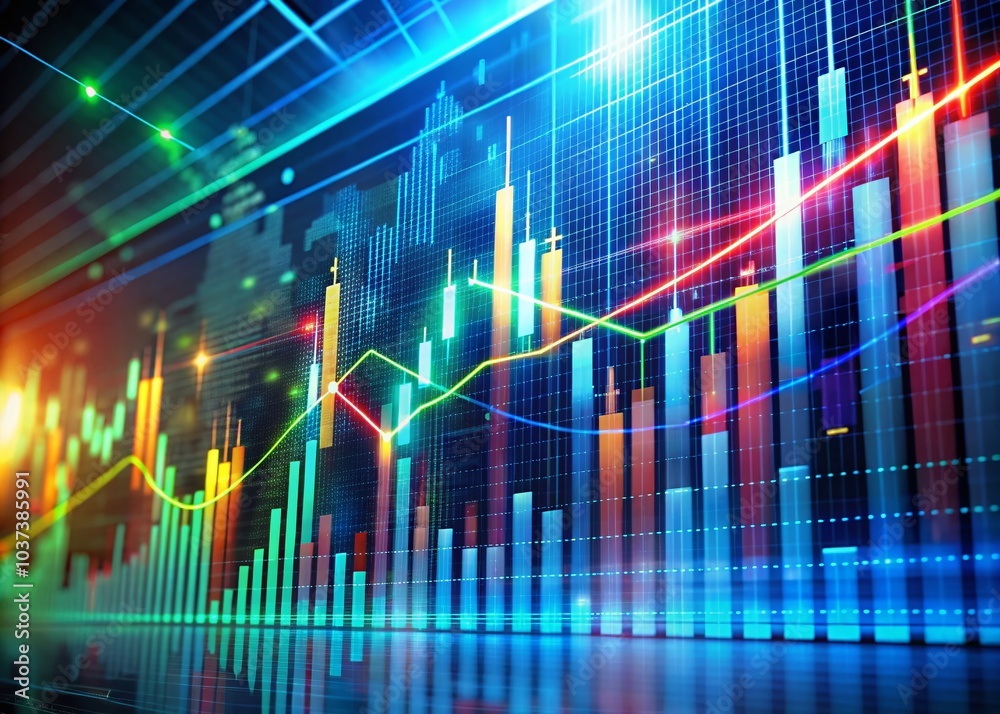Stock Market Graph and Forex Trading Chart for Business Investment Insights and Economic Trends Stock Market Graph and Forex Trading Chart for Business Investment Insights and Economic Trends