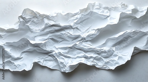 sheet of white paper, providing a textured and detailed background with visible creases