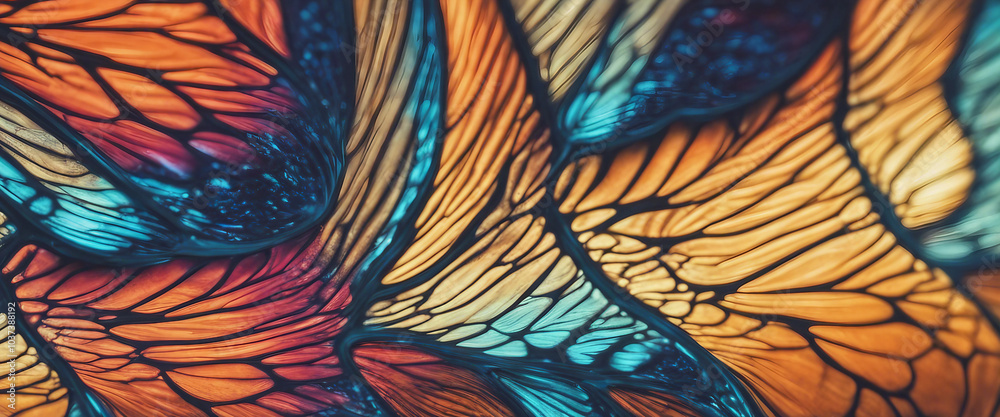 Abstract pattern of tropical butterfly wings Abstract pattern of tropical butterfly wings