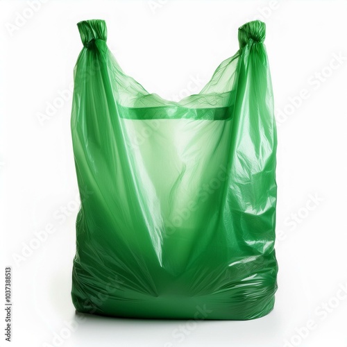 plastic bag isolated on white background - Recyclingplastic bag isolated on white background - Recycling photo