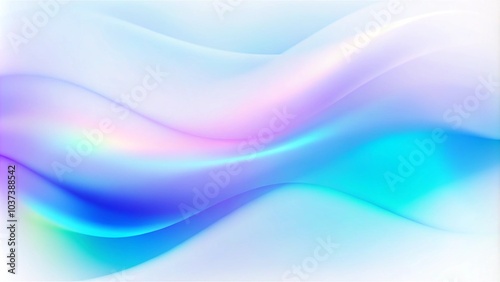Dynamic soft gradient background. Modern bright wallpaper with colorful tones shapes. Abstract fluid iridescent holographic curved wave in motion colorful gradient design on black background