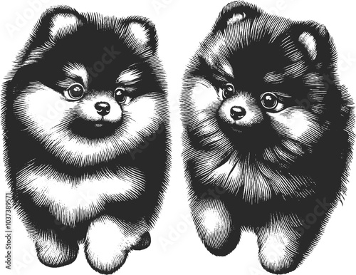 pet pomeranian puppy, spitz