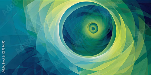 A modern vectorstyle illustration showing a feedback loop in which continuous feedback drives the cycle abstract geometrical fractal hues of blue and f.jpe photo