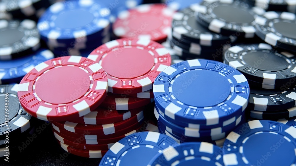 Colored poker chips, white isolate background Colored poker chips, white isolate background