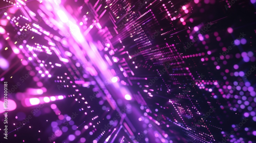 Abstract Purple Neon Light Abstract Purple Neon Light