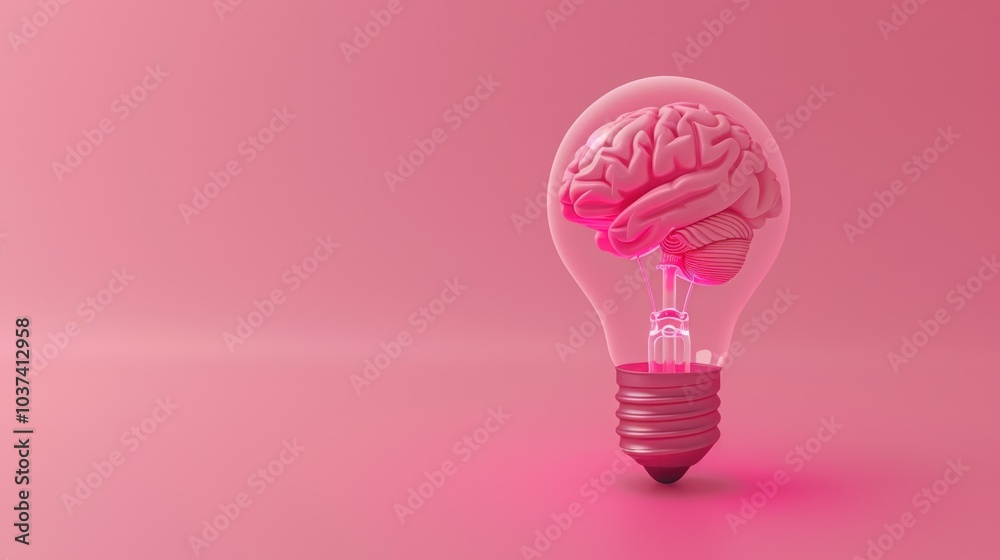 Brain in Lightbulb - Idea & Innovation Brain in Lightbulb - Idea & Innovation
