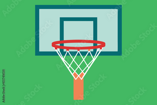 Vector Illustration Basketball Hoop