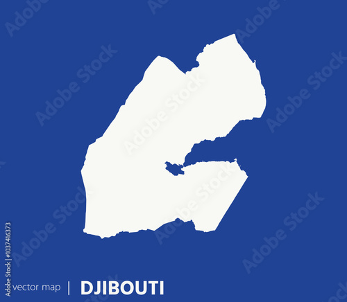 High Detailed Vector Map - Djibouti
