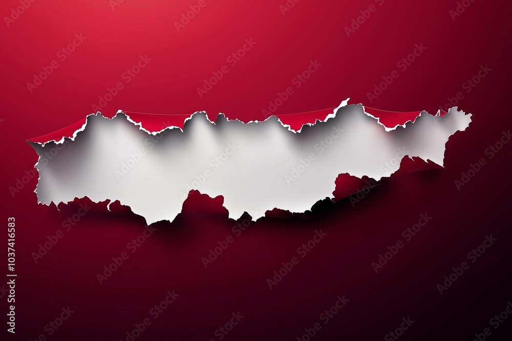 Obraz premium paper sticker isolated with torn edges