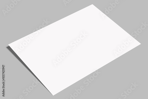 a4 certificate blank mockup