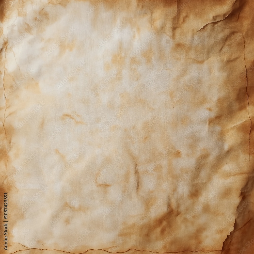 Unfolded piece of parchment antique paper background Unfolded piece of parchment antique paper background