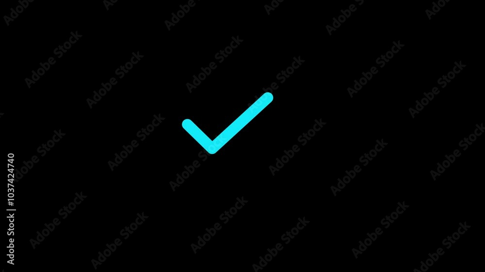 Animation of Check Mark icon . right mark icon animation Animation of Check Mark icon . right mark icon animation