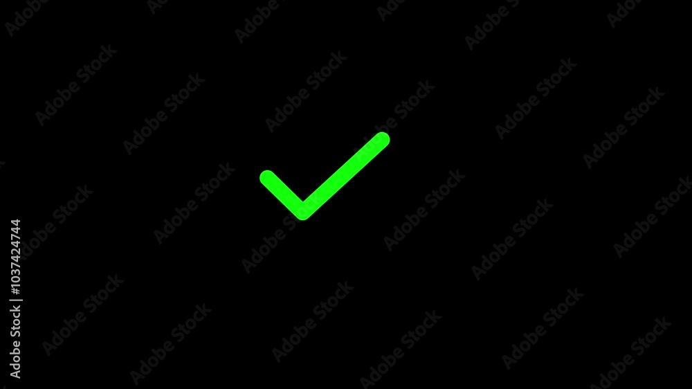 Animation of Check Mark icon . right mark icon animation Animation of Check Mark icon . right mark icon animation