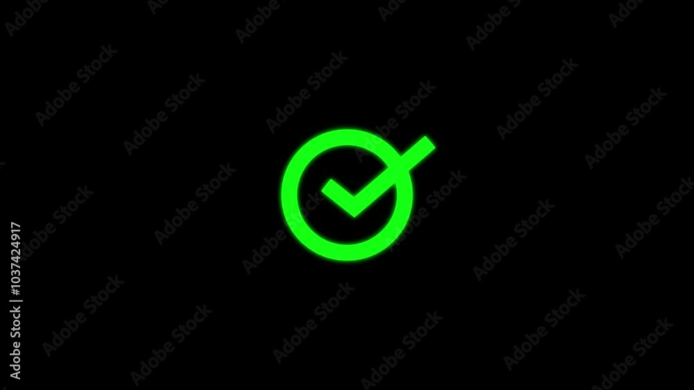 Animation of Check Mark icon . right mark icon animation Animation of Check Mark icon . right mark icon animation