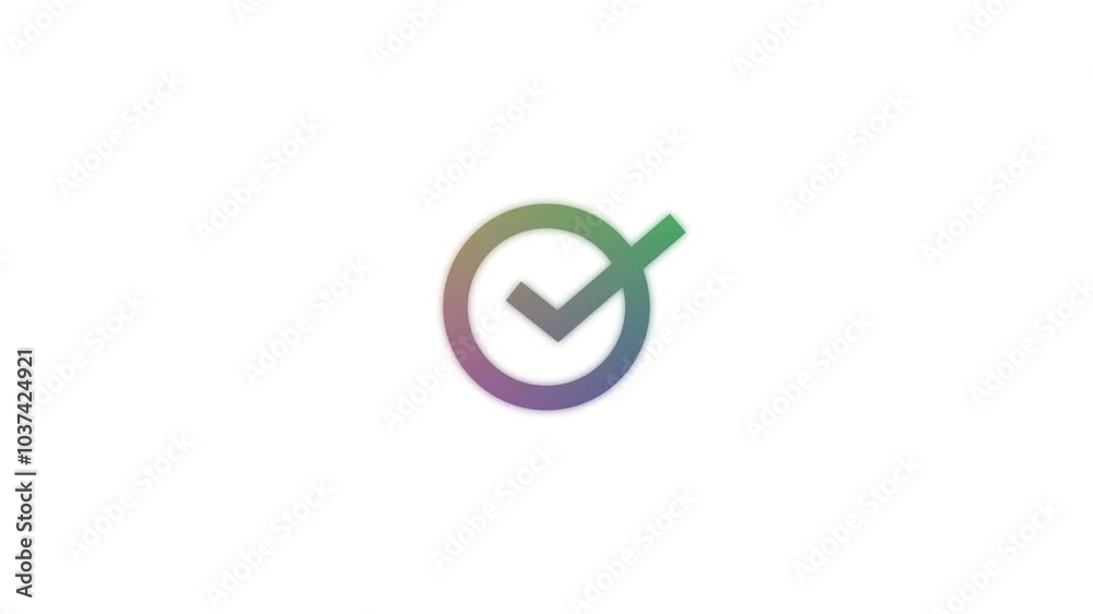 Animation of Check Mark icon . right mark icon animation Animation of Check Mark icon . right mark icon animation