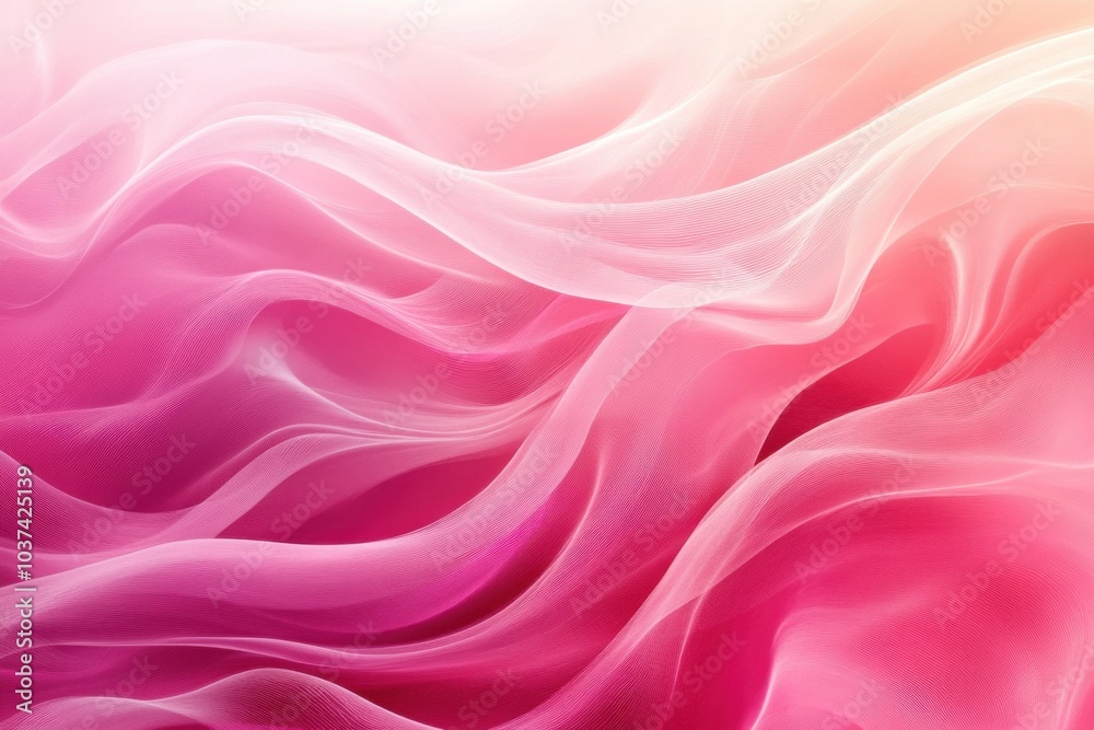 Abstract pink gradient background with soft flowing lines and ethereal textures creating a serene and dreamy atmosphere Abstract pink gradient background with soft flowing lines and ethereal textures creating a serene and dreamy atmosphere