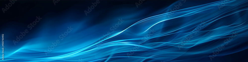 blurry blue background image with wavy lines